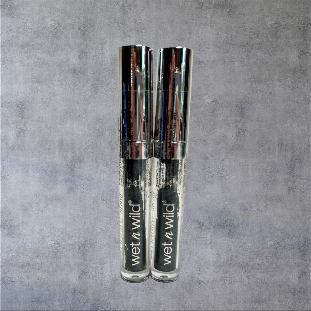 wet n wild Liquid Eyeshadow 567C Gun Metal NEW Metallic‎ 2pc Set